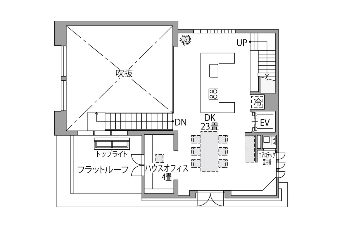 フロアごとに変わる、ラグジュアリーな空間 2F